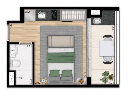 Planta 25 m² - STUDIO - TRIANON - R FINAL - 3